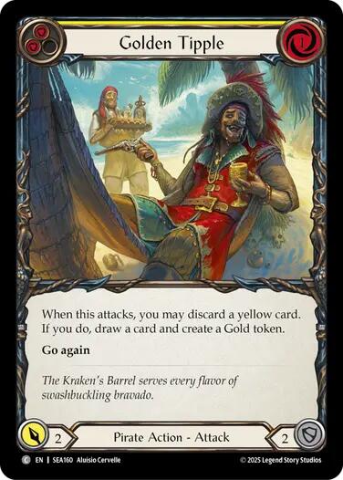 Golden Tipple (Yellow) [SEA160] (High Seas)  Rainbow Foil-1