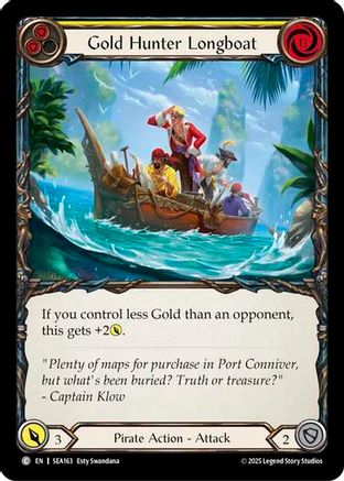 Gold Hunter Longboat [SEA163] (High Seas)  Rainbow Foil-1
