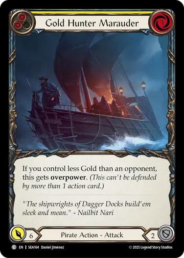 Gold Hunter Marauder [SEA164] (High Seas)  Rainbow Foil-1