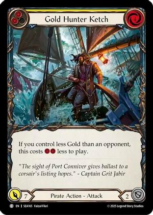 Gold Hunter Ketch [SEA165] (High Seas)  Rainbow Foil-1