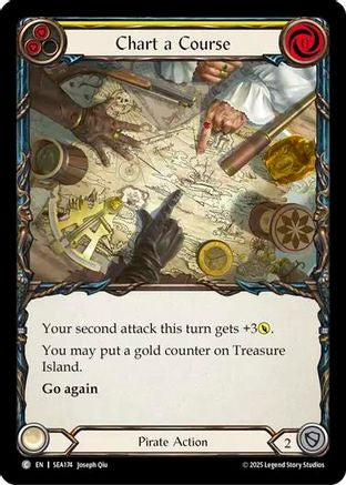 Chart a Course (Yellow) [SEA174] (High Seas)  Rainbow Foil-1
