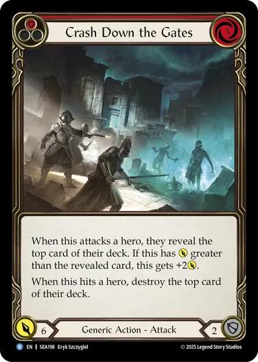 Crash Down the Gates (Red) [SEA198] (High Seas)