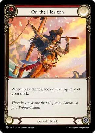On the Horizon (Red) [SEA241] (High Seas)  Rainbow Foil-1