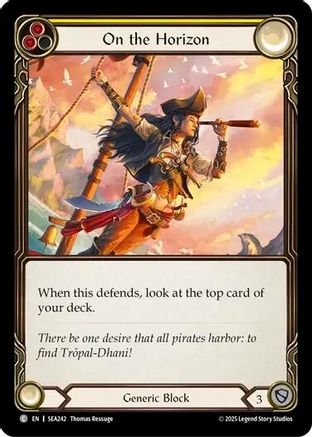 On the Horizon (Yellow) [SEA242] (High Seas)  Rainbow Foil-1
