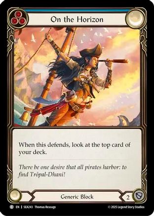 On the Horizon (Blue) [SEA243] (High Seas)  Rainbow Foil-1