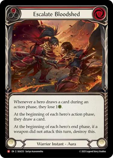 Escalate Bloodshed [SEA253] (High Seas)  Rainbow Foil-1