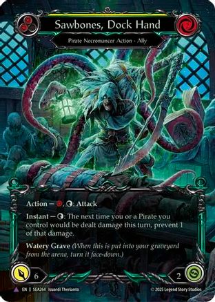 Sawbones, Dock Hand [SEA264] (High Seas)  Cold Foil-1