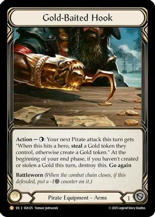 Gold-Baited Hook (Treasure) [SEA125] (High Seas)  Cold Foil-1