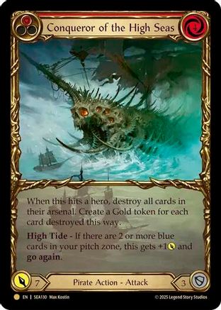Conqueror of the High Seas (Treasure) [SEA130] (High Seas) Cold Foil