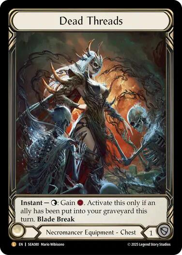 Dead Threads (Treasure) [SEA080] (High Seas)  Cold Foil-1