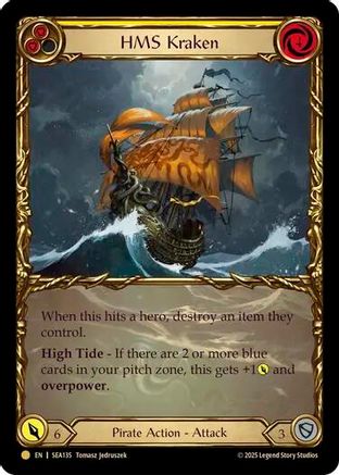 HMS Kraken (Treasure) [SEA135] (High Seas)  Cold Foil-1