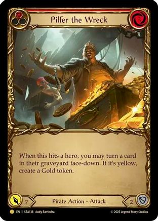 Pilfer the Wreck (Red) (Treasure) [SEA138] (High Seas)  Cold Foil-1