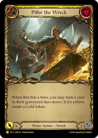 Pilfer the Wreck (Yellow) (Treasure) [SEA139] (High Seas)  Cold Foil-1
