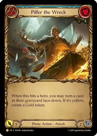 Pilfer the Wreck (Blue) (Treasure) [SEA140] (High Seas)  Cold Foil-1