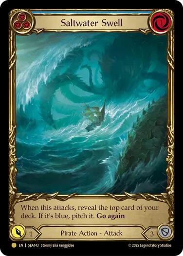 Saltwater Swell (Blue) (Treasure) [SEA143] (High Seas)  Cold Foil-1