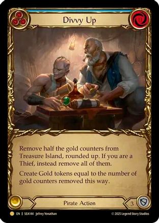 Divvy Up (Treasure) [SEA144] (High Seas)  Cold Foil-1