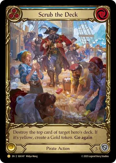 Scrub the Deck (Treasure) [SEA147] (High Seas)  Cold Foil-1