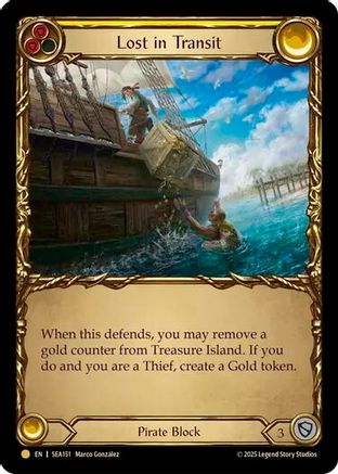 Lost in Transit (Treasure) [SEA151] (High Seas)  Cold Foil-1