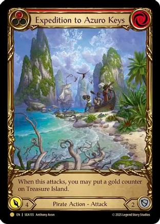 Expedition to Azuro Keys (Treasure) [SEA155] (High Seas)  Cold Foil-1