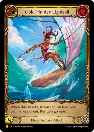 Gold Hunter Lightsail (Treasure) [SEA162] (High Seas)  Cold Foil-1