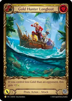 Gold Hunter Longboat (Treasure) [SEA163] (High Seas)  Cold Foil-1