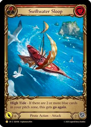 Swiftwater Sloop (Red) (Treasure) [SEA166] (High Seas)  Cold Foil-1