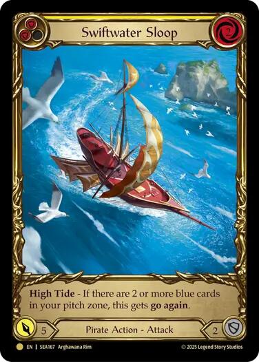 Swiftwater Sloop (Yellow) (Treasure) [SEA167] (High Seas)  Cold Foil-1