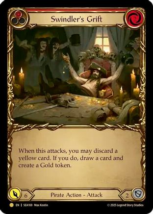 Swindler's Grift (Red) (Treasure) [SEA169] (High Seas)  Cold Foil-1