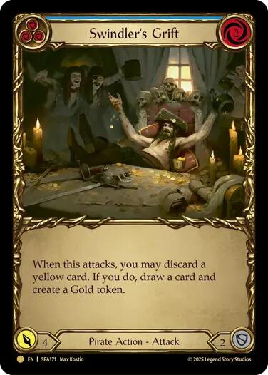 Swindler's Grift (Blue) (Treasure) [SEA171] (High Seas)  Cold Foil-1
