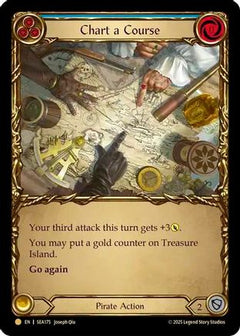 Chart a Course (Blue) (Treasure) [SEA175] (High Seas)  Cold Foil-1