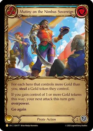 Mutiny on the Nimbus Sovereign (Treasure) [SEA177] (High Seas)  Cold Foil-1