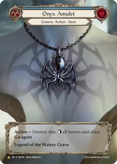 Onyx Amulet (Treasure) [SEA191] (High Seas)  Cold Foil-1