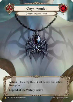 Onyx Amulet (Treasure) [SEA191] (High Seas)  Cold Foil-1