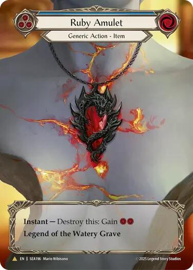 Ruby Amulet (Treasure) [SEA196] (High Seas)  Cold Foil-1