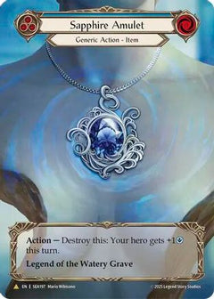 Sapphire Amulet (Treasure) [SEA197] (High Seas)  Cold Foil-1