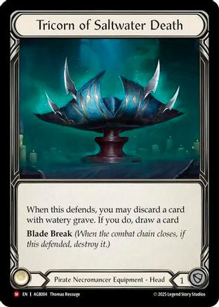 Tricorn of Saltwater Death [AGB004] (Armory Deck: Gravy Bones)  Rainbow Foil-1