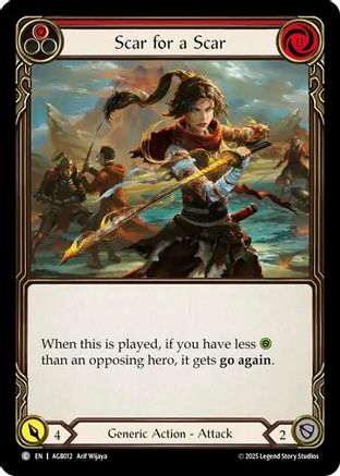 Scar for a Scar (Red) [AGB012] (Armory Deck: Gravy Bones)-1
