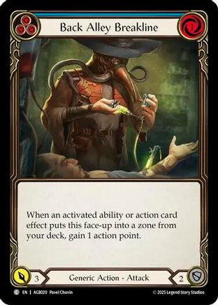 Back Alley Breakline (Blue) [AGB020] (Armory Deck: Gravy Bones)-1