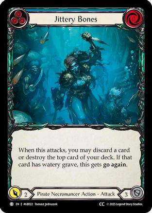 Jittery Bones (Blue) (CC Tag) [AGB022] (Armory Deck: Gravy Bones)-1