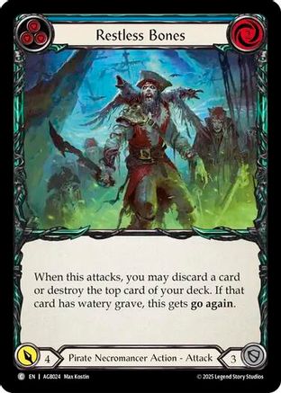 Restless Bones (Blue) [AGB024] (Armory Deck: Gravy Bones)-1