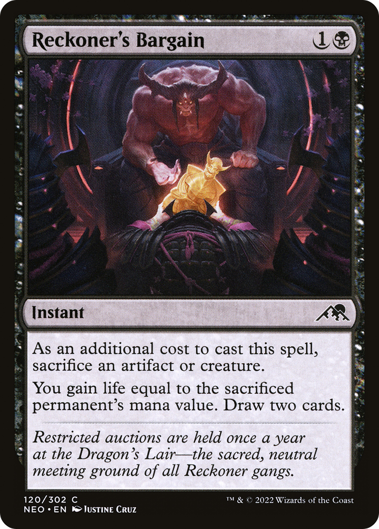 Reckoner's Bargain [Kamigawa: Neon Dynasty]-1