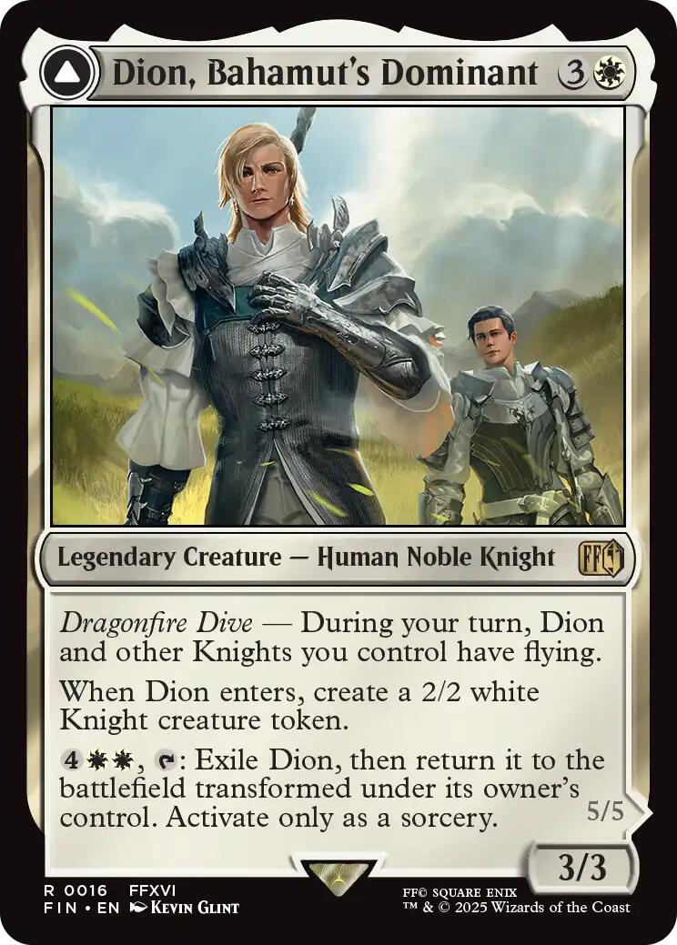 Dion, Bahamut's Dominant // Bahamut, Warden of Light [FINAL FANTASY]-1