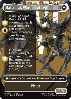 Dion, Bahamut's Dominant // Bahamut, Warden of Light (Borderless) (Surge Foil) [FINAL FANTASY]-2