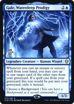 Gale, Waterdeep Prodigy [Commander Legends: Battle for Baldur's Gate Prerelease Promos]-1