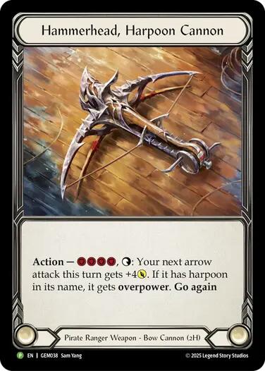 Hammerhead, Harpoon Cannon [GEM038] (GEM Pack 2)  Cold Foil-1