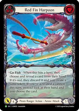 Red Fin Harpoon [GEM055] (GEM Pack 2)  Rainbow Foil-1