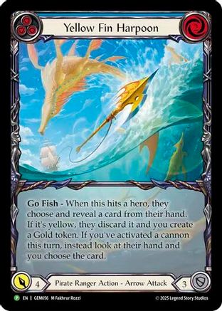 Yellow Fin Harpoon (GEM056) - GEM Pack 2 Rainbow Foil-1