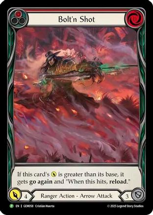 Bolt'n Shot (Red) (GEM058) - GEM Pack 2 Rainbow Foil-1