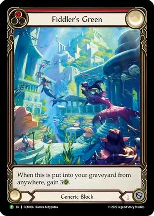 Fiddler's Green (Red) (GEM066) - GEM Pack 2 Rainbow Foil-1