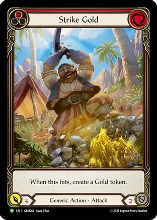 Strike Gold (Red) (GEM064) - GEM Pack 2 Rainbow Foil-1
